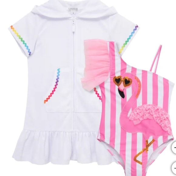 ✨NWT Flapdoodles Kids 2-Piece Swim Set | Vibrant & Trendy! 🌈👙 Summer Ready! - Picture 4 of 7